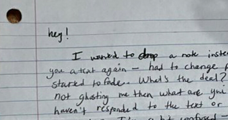 Viral Tweet About Guy Leaving A Handwritten Note On Romantic Interest’s Door Has People Divided