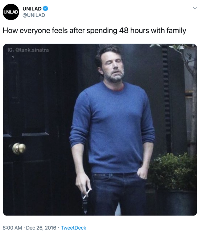 ben affleck smoking meme - spending time with family