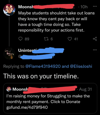 best comebacks - student loans 