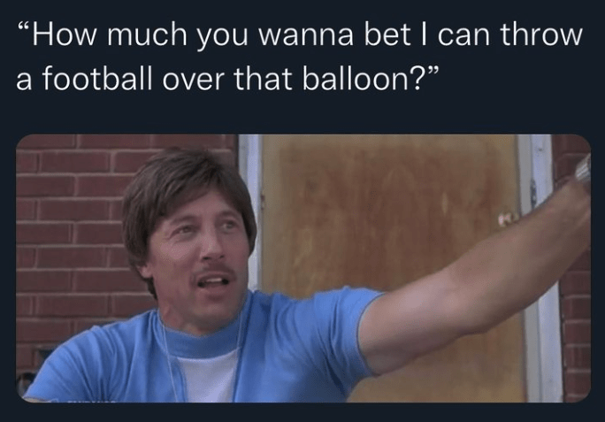 chinese spy balloon meme - uncle rico