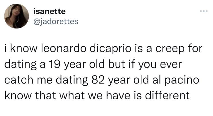 leonardo dicaprio dating a teenager meme - al pachino