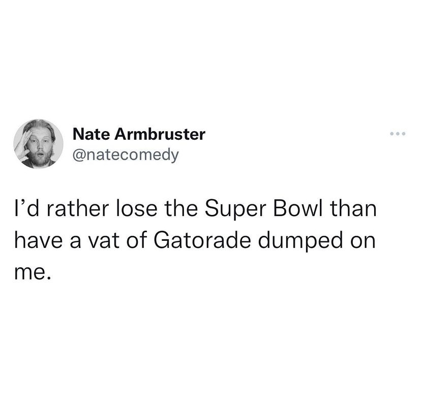 super bowl tweets 2023 - gatorade dump