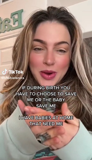save mother over baby