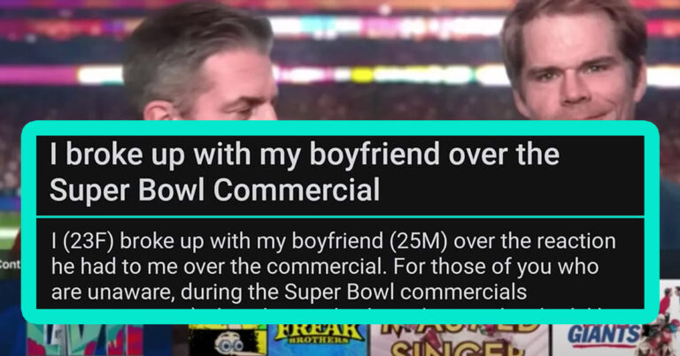 Woman Leaves Boyfriend For Punching Hole In Their Wall Over Super Bowl Commercial