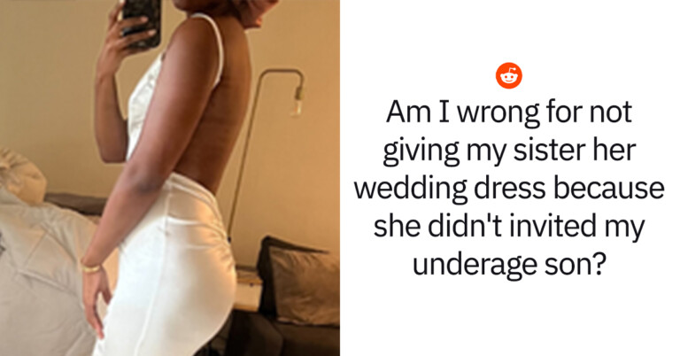 Teen Spends Months Making His Aunt’s Wedding Dress Worth Over $22K, For Free, Then Doesn’t Get Invited