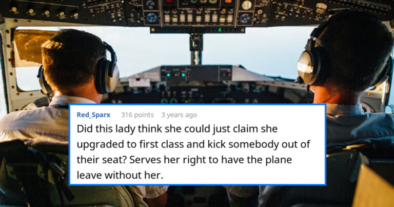 Delusional Woman Demands Passenger Give Up His Seat, So The Captain Lures Her Off The Plane And Leaves Her