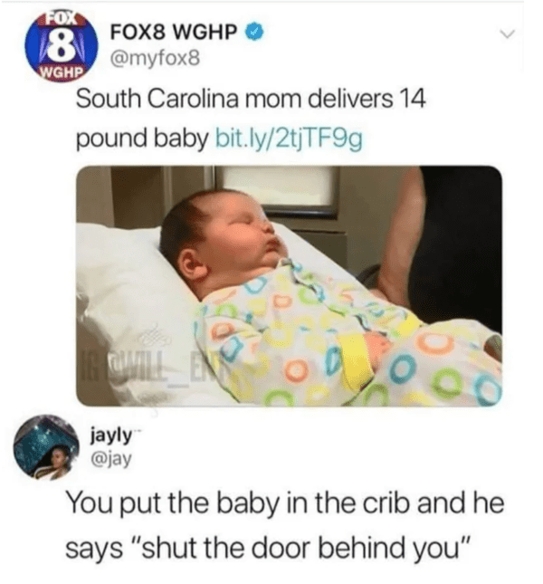 wholesome absolute units - 14lb baby