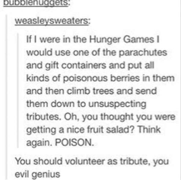 hunger games memes - poison