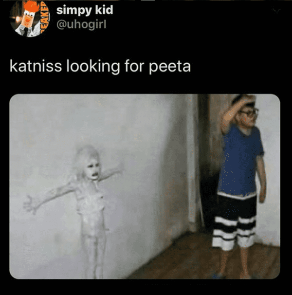 hunger games memes - looking for peeta