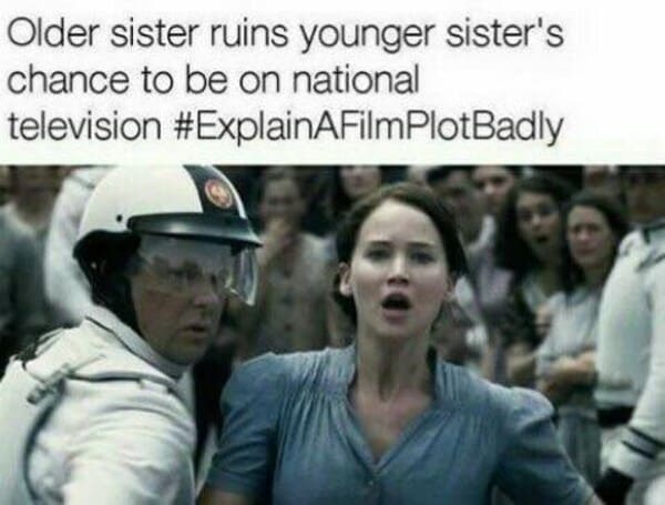 hunger games memes - explain a film plot badly