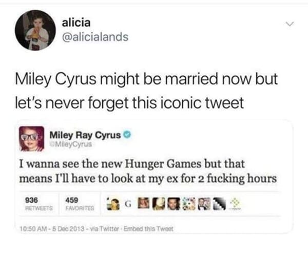 hunger games memes - miley cyrus