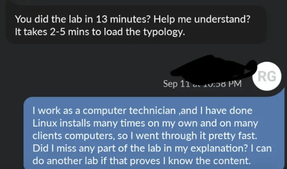 mean teachers - completed lab too fast