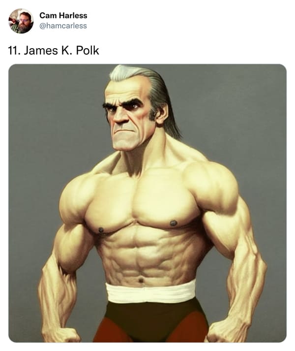 us presidents as pro wrestlers - James K. Polk