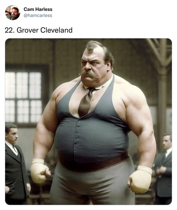 us presidents as pro wrestlers - Grover Cleveland