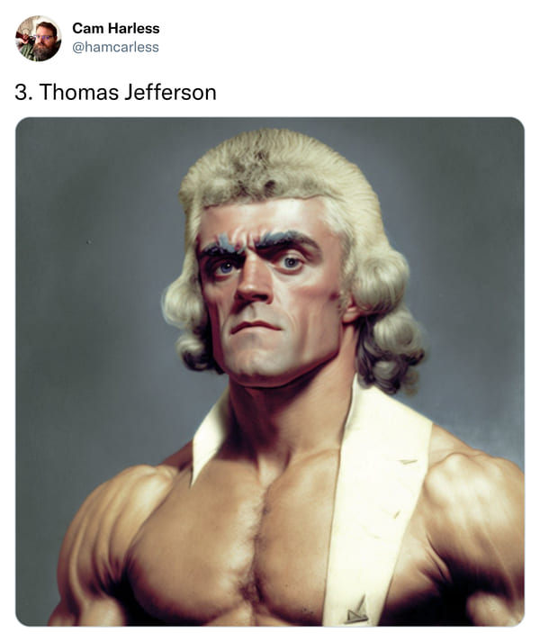 us presidents as pro wrestlers - Thomas Jefferson