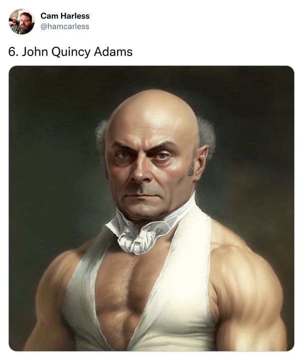us presidents as pro wrestlers - John Quincy Adams