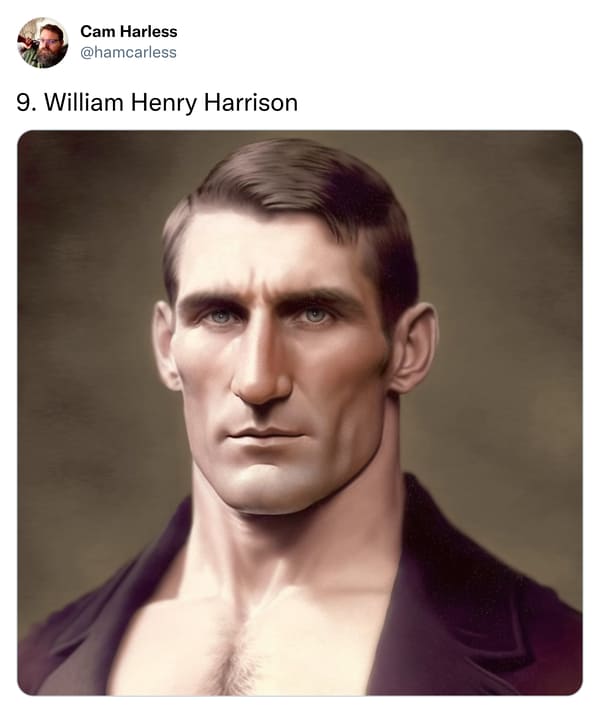 us presidents as pro wrestlers - William Henry Harrison