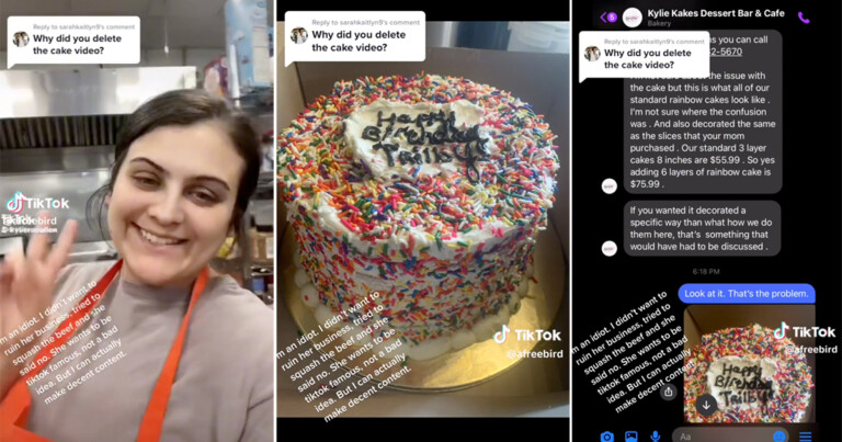 Bakery Owner Mocks Bad Review On Tiktok, It Backfires, Now She’s Getting Called Out For Her Bad Counterfeit Cakes