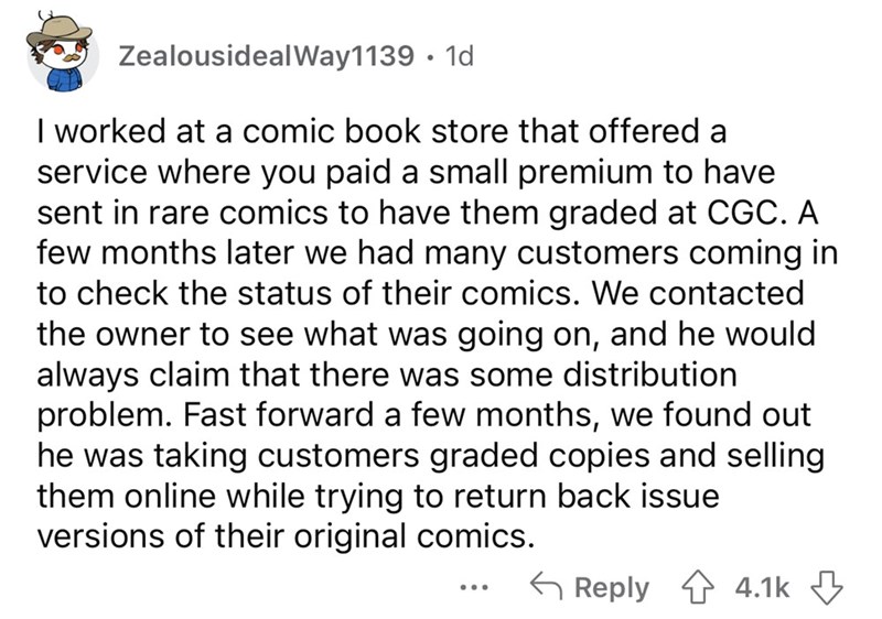 company secrets - comic book store