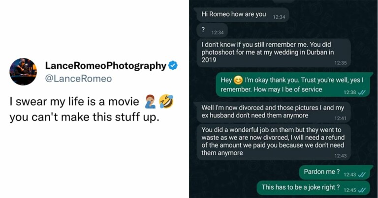 Woman Demands A Refund From Her Wedding Photographer After She Gets Divorced — 4 Years Later