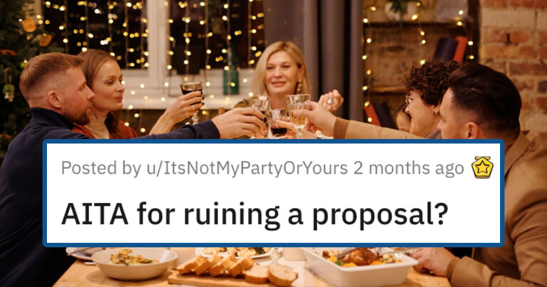 Man Tries to Propose During Sister’s Not At All Related Party, And Is Quickly Told To STFU