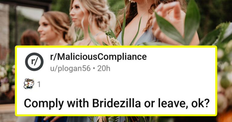Bridezilla Throws Tantrum About Bridesmaid Wearing Glasses, So The Whole Bridesmaid Group Maliciously Complies