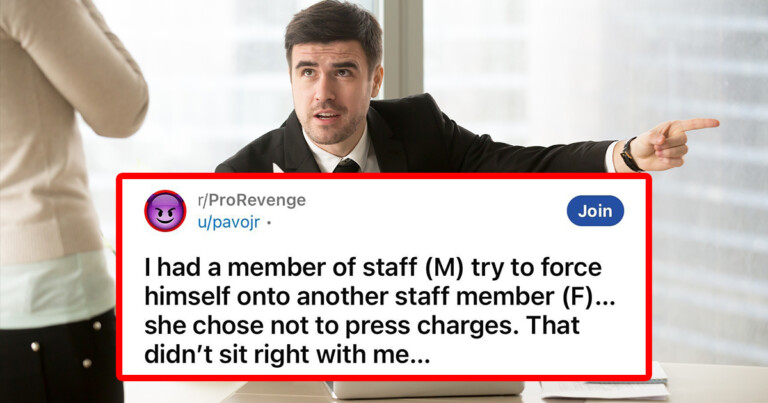 Manager Takes Revenge Into His Own Hands When A Male Employee Tried To Force Himself On A Female Employee, But She Didn’t Press Charges
