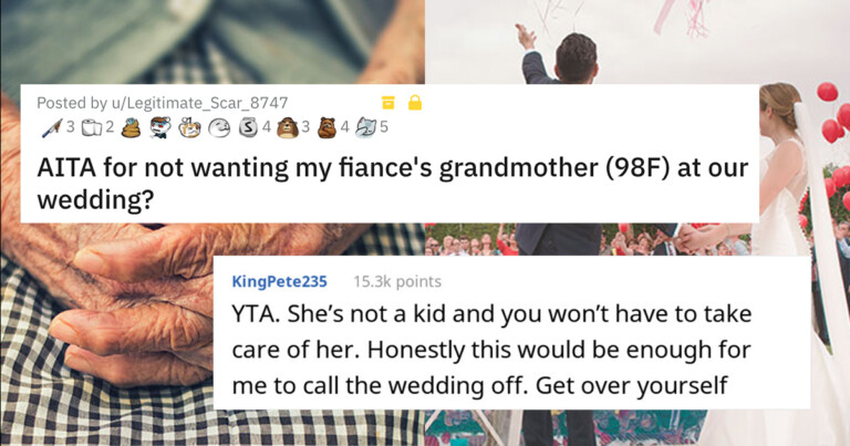 Bride To Be Asks If She Is Wrong For Not Inviting Groom’s Grandma To Wedding Because She’ll Kill The Party Vibe