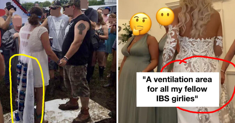 ‘That’s It, I’m Wedding Dress Shaming’ — 30 People Who Couldn’t Help But Roast Terrible Wedding Dresses