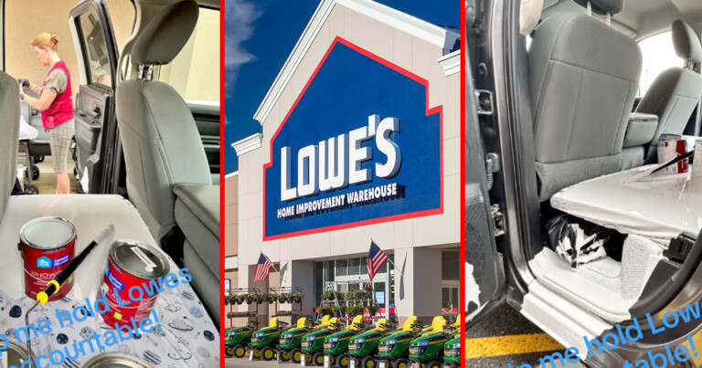 Lowe’s Customer Tries To Blame Them For Paint Spilling In Car, But Folks In The Comments Say He Should Blame Himself