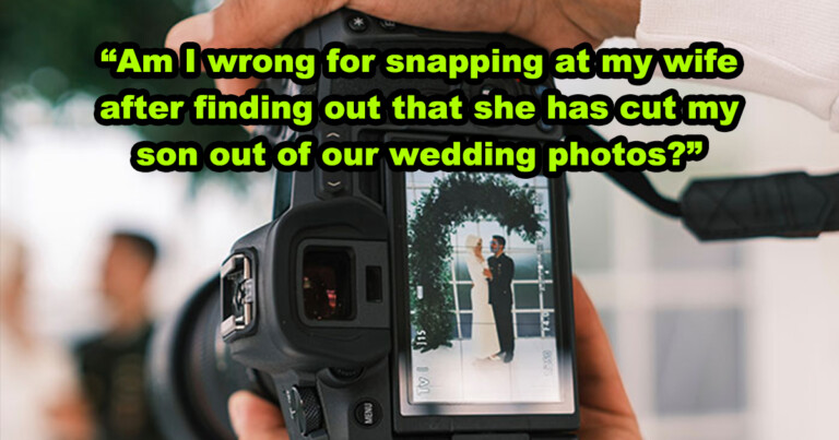 Husband Cancels Honeymoon After He Finds Out Wife Edited His Son Out Of Their Wedding Pictures