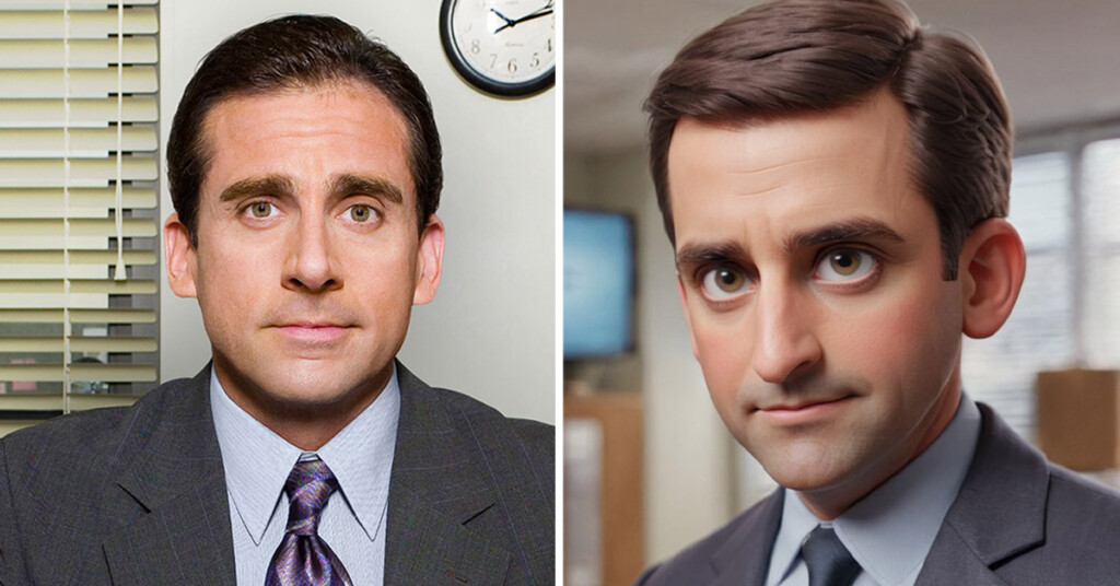 Artist Brings 'The Office' Characters To Life As A Disney Pixar