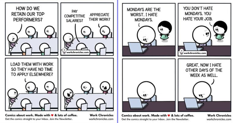 40 Times This Artist Nailed The Struggle Of Office Life Through Clever Comics
