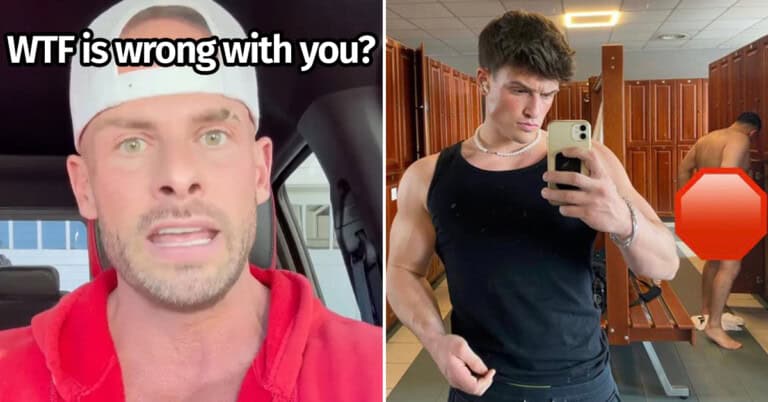 ‘I’m Pretty Sure That’s A Crime’: Gym-Goer Faces Backlash For Selfie With Man Changing In Background