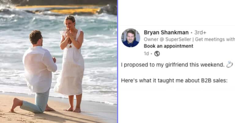 ‘I Proposed… Here’s What It Taught Me About B2B Sales’: Linkedin Lunatic Gets Roasted For Cringey Post